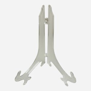 11" Clear Plastic Plate Display Stand Easel Holder Set of 5 Excellent